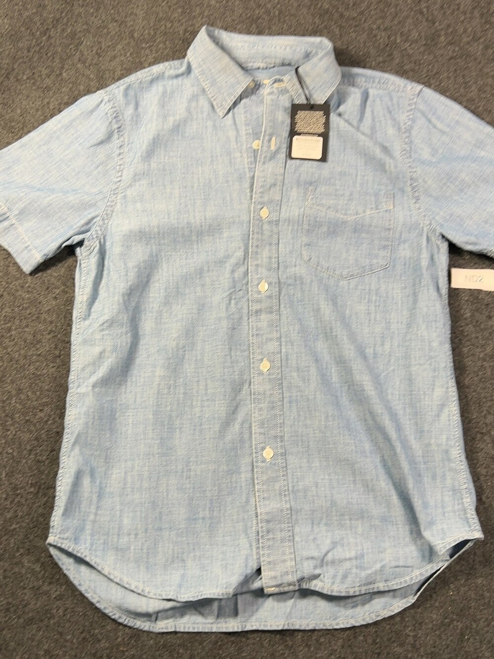 Buck Mason M025 Chambray One Pocket Shirt Mens Small NWT Msrp118 [ND2]